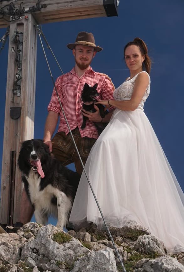 Hochzeitsfoto mit Aron, Juli 2022